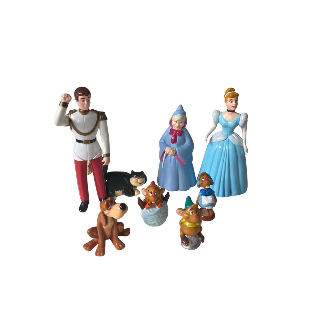 Disney Cinderella Figurine Collection – 7-Piece Set – Disney Characters